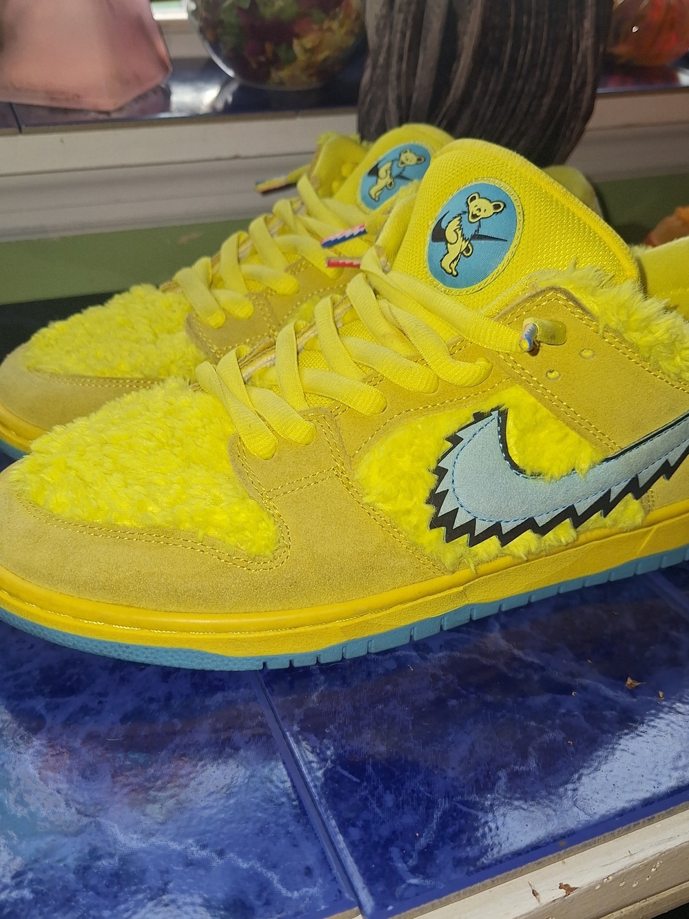 Nike SB Dunk Low "Grateful Dead Bears Opti Yellow" CJ5378 700 Mens Size 11 RARE